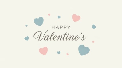 Celebrate love with pastel hearts on valentine's day