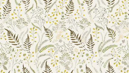 seamless pattern with leaves