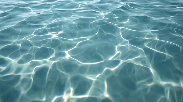 Calming ocean water with sunlight reflections on surface - Powered by Adobe