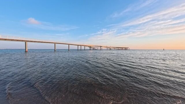 Timmendorfer Strand Seebr&uuml;cke in der Ostsee