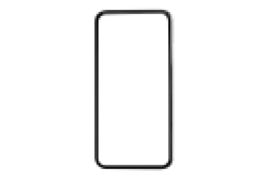 pixel mosaic cellphone phone on a transparent background - Powered by Adobe