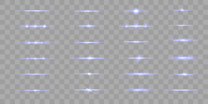 Futuristic golden streak with glow and motion blur effect. Horizontal light ray adds luxury energy. Transparent PNG for modern compositions and branding.