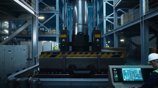 Massive Industrial Recycling: Watch Waste Transform in a High-Tech Compression Plant
