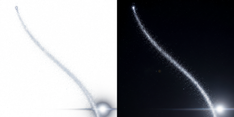 A stunning visual display of sparkling lights against a dark night sky