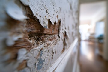 Hidden Termite Damage Under Peeling Paint