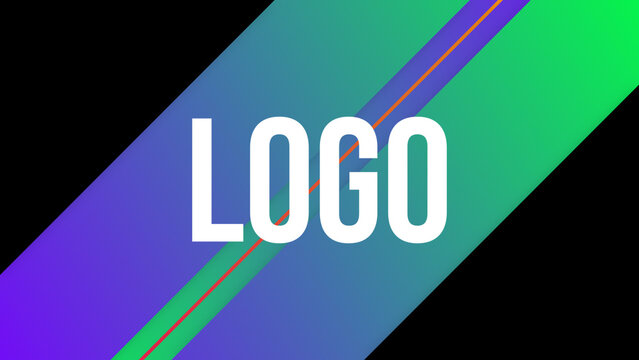 Logo Transition 4 Slide Diagonal Left Out