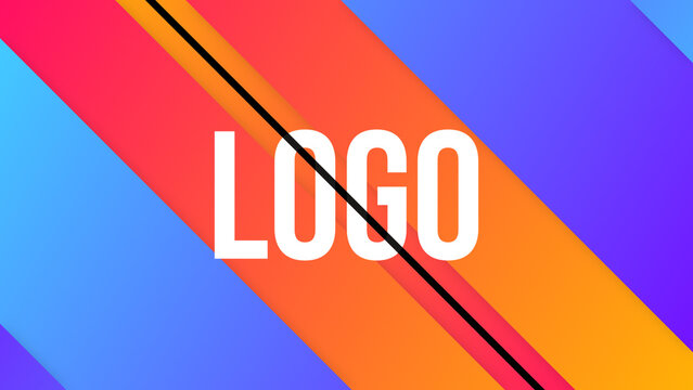 Logo Transition 4 Slide Diagonal Right Out
