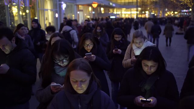 Smartphone Addiction: A City Lost in the Digital Glow