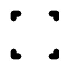 角を囲む括弧のシンプルアイコン