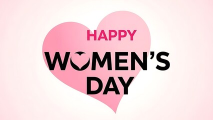 Celebrating women's day with a heartfelt message illustration