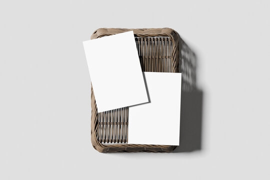 Realistic A4 Flayer Blank