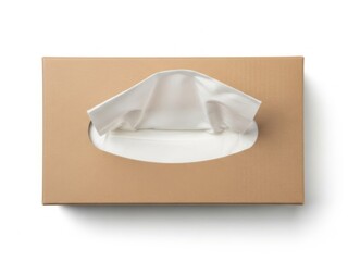 Tissue box isolated on white background