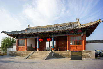Fototapeta premium Yingtian Academy in Shangqiu City, Henan Province, China, is one of the four ancient academies in China and the most famous attraction in the ancient city of Shangqiu.