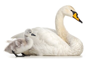 two swans on the water