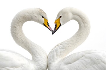 two swans on the water