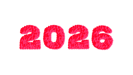 Modern 2026 heart design for Valentine's Day celebration