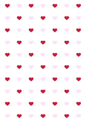 シンプルなハート柄のバレンタイン背景