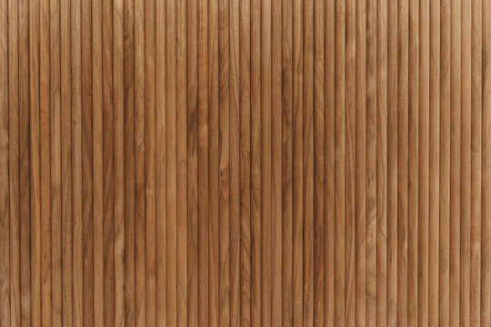 Wood Slat Wall Texture with Vertical Timber Panels