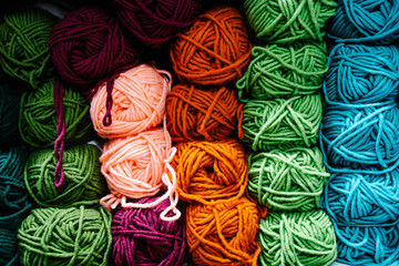 Knitting Yarn Balls and Skeins