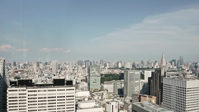 View Extends From the Shinjuku Station Area to Shinjuku Gyoen, Past Yotsuya Towards the Imperial Palace With the Otemachi Skyscrapers, and the Skytree Visible in the Distance 