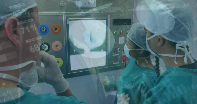 Statistical data processing over team of diverse surgeons discussing in operation theatre