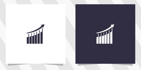 Financial Growth logo design vector