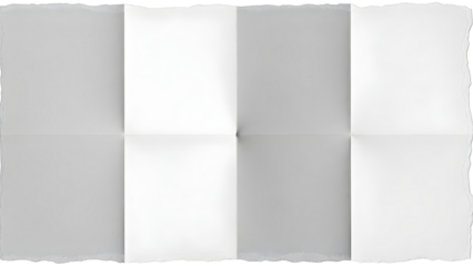 Blank Folded Paper Texture With Torn Edges And Creases