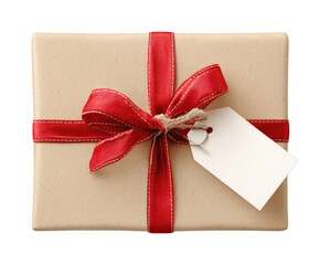 Naklejka premium PNG Gift wrapped with red ribbon.