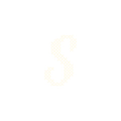 PNG Elegant decorative letter S illustration.