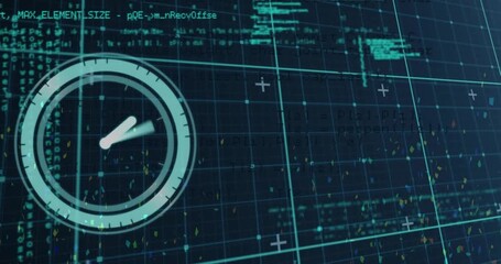 Digital video illustrates fast-paced data processing and global connections. - Powered by Adobe