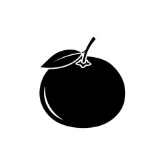 Obraz premium Simple apple design isolated on white background, Vector