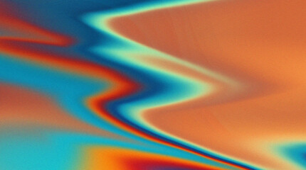 Abstract Wavy Gradient Background with Blue Teal and Orange Tones
