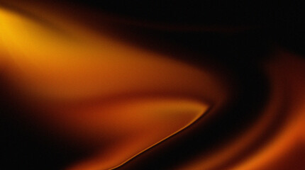 Abstract Orange and Black Flowing Gradient Background with Soft Blur