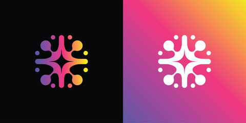 Abstract Vector Logo Design Icon Symbol Element for Modern Software Business Template