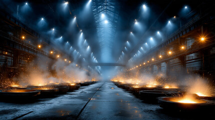 A robotic, automatic, fully self-sufficient factory controlled by artificial intelligence.