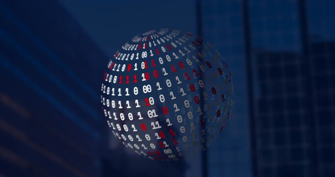 Animation of human body formed with grey network of connected