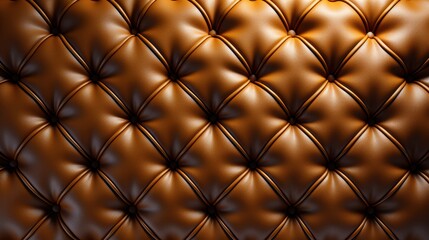 Naklejka premium Elegant brown leather buttoned pattern background