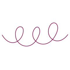Naklejka premium Confetti Doodle Cute Decoration Pink Swirl Decorative Carnival