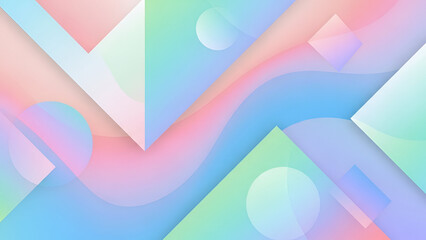 Colorful abstraction with blue and pink waves creates a vibrant artistic pattern and textured vector illustration backdrop for a modern wallpaper design template