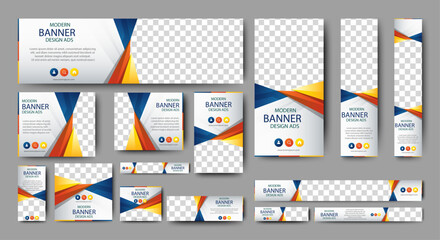 Professional Digital Marketing Agency Banner Ads Template. vector