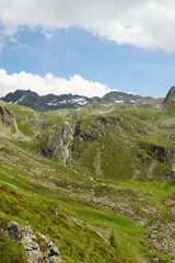 Fototapeta premium The panorama of the Lechtal Alps, Sankt Anton, Austria 