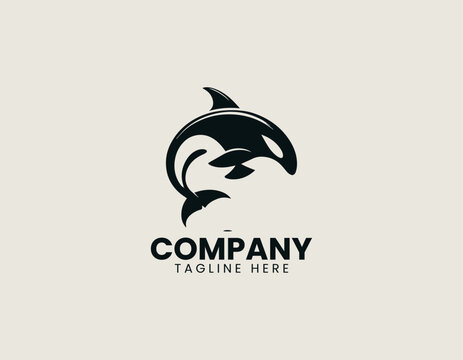 orka black vector logo