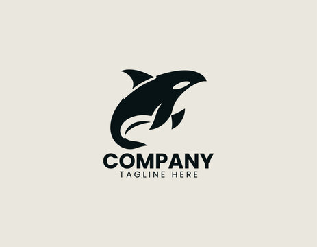orka black vector logo