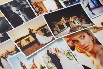 Beautiful printed wedding photos.