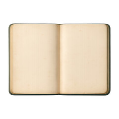 Naklejka premium PNG Vintage open blank notebook
