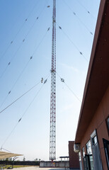 The national BPC radio transmission tower in Yuci County, Shangqiu City, Henan Province, China 