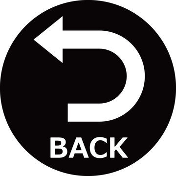 文字付きの戻るボタン