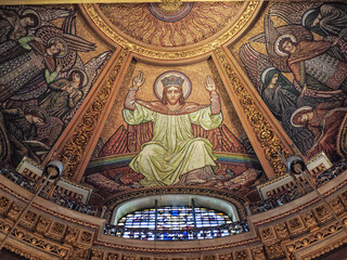 Jesus Christ in the apse, Saint Paul's Cathedral, London, England, Great Britain, Europe