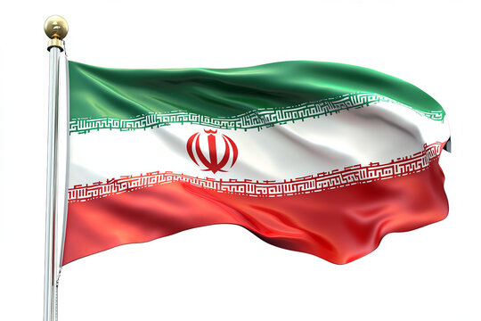  iranian flag on a transparent background,