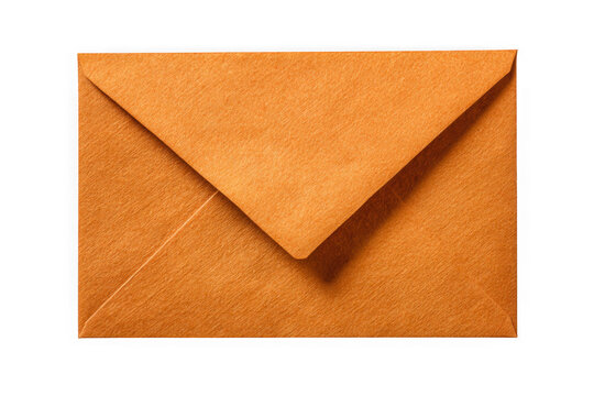 Brown envelope isolated on transparent background